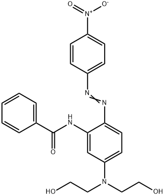N-[5-[Bis(2-hydroxyethyl)amino]-2-(4-nitrophenylazo)phenyl]benzamide 结构式
