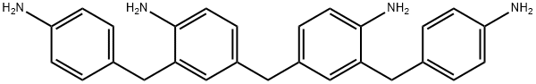 4,4'-methylenebis[2-[(4-aminophenyl)methyl]aniline] 结构式