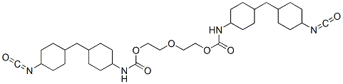 oxydiethylene [4-[(4-isocyanatocyclohexyl)methyl]cyclohexyl]-carbamate 结构式