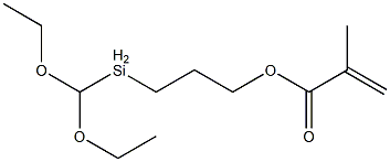甲基丙烯酰氧基丙基甲基二乙氧基硅烷, 65100-04-1, 结构式