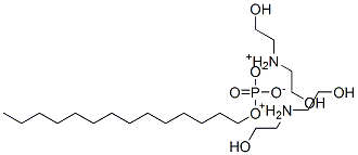 bis[bis(2-hydroxyethyl)ammonium] tetradecyl phosphate 结构式