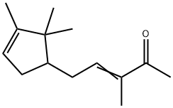 3-methyl-5-(2,2,3-trimethyl-3-cyclopenten-1-yl)pent-3-en-2-one 结构式