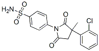 4-[3-(2-chlorophenyl)-3-methyl-2,5-dioxo-pyrrolidin-1-yl]benzenesulfon amide 结构式