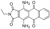 4,11-diamino-2-ethyl-1H-naphth[2,3-f]isoindole-1,3,5,10(2H)-tetrone 结构式