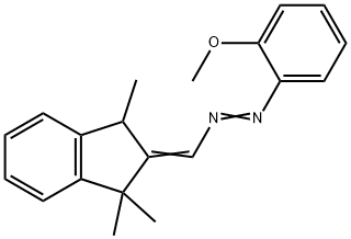 [(1,3-dihydro-1,1,3-trimethyl-2H-inden-2-ylidene)methane]azo(2-methoxybenzene) 结构式