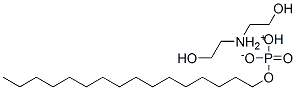 bis(2-hydroxyethyl)ammonium hexadecyl hydrogen phosphate 结构式