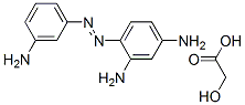 4-[(m-aminophenyl)azo]benzene-1,3-diamine hydroxyacetate 结构式