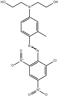 N-(4-(2-CHLORO-4,6-DINITROPHENYLAZO)-3-METHYLPHENYL)DIETHANOLAMINE 结构式