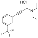 N,N-Diethyl-3-(3-(trifluoromethyl)phenyl)-2-propyn-1-amine hydrochlori de 结构式