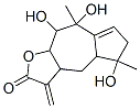 3a,4,4a,5,6,8,9,9a-Octahydro-5,8,9-trihydroxy-5,8-dimethyl-3-methyleneazuleno[6,5-b]furan-2(3H)-one 结构式