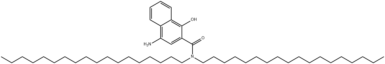 4-amino-1-hydroxy-N,N-dioctadecylnaphthalene-2-carboxamide 结构式