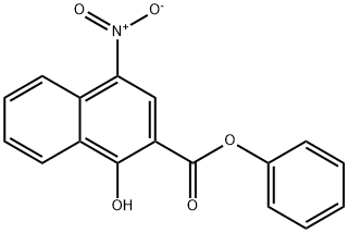 phenyl 1-hydroxy-4-nitro-2-naphthoate 结构式