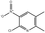 2-CHLORO-5,6-DIMETHYL-3-NITRO-PYRIDINE 结构式