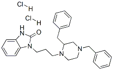 1-[3-[4-(dibenzyl)piperazin-1-yl]propyl]-1,3-dihydro-2h-benzimidazol-2-one dihydrochloride 结构式