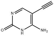 6-氨基-5-乙炔基嘧啶-2(1H)-酮 结构式