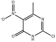 2-クロロ-6-メチル-5-ニトロ-4(1H)-ピリミジノン 化学構造式
