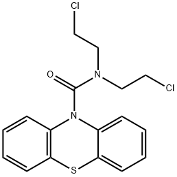 N,N-bis(2-chloroethyl)phenothiazine-10-carboxamide 结构式