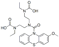 Bis(ethylcarbamic acid)2,2'-(2-methoxy-10H-phenothiazin-10-ylcarbonylimino)diethyl ester 结构式