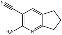 2-氨基-5H,6H,7H-环戊二烯[B]吡啶-3-甲腈 结构式