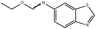Methanimidic acid, N-6-benzothiazolyl-, ethyl ester (9CI) 结构式