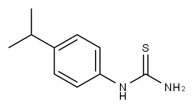 1-(对异丙基苯基)-2-硫脲 结构式