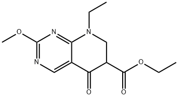 ethyl 8-ethyl-5,6,7,8-tetrahydro-2-methoxy-5-oxopyrido[2,3-d]pyrimidine-6-carboxylate 结构式