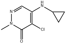 3(2H)-Pyridazinone,  4-chloro-5-(cyclopropylamino)-2-methyl- 结构式
