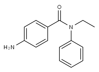 4-氨基-N-乙基-N-苯基苯甲酰胺 结构式