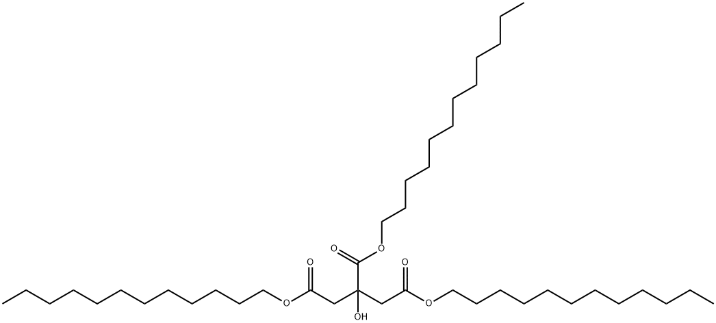 三月桂醇柠檬酸酯 结构式