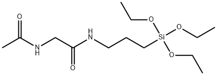 2-(Acetylamino)-N-(3-triethoxysilylpropyl)acetamide 结构式