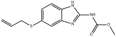 5-丙硫基-2-苯并咪唑氨基甲酸甲酯 结构式