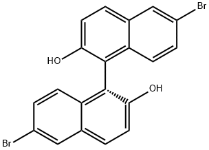 (S)-6,6'二溴-1,1'-联-2-萘酚 结构式