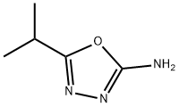 5-异丙基-2-氨基-1,3,4-噁二唑 结构式
