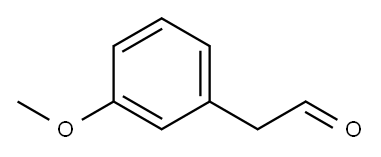 (3-甲氧基苯基)乙醛 结构式
