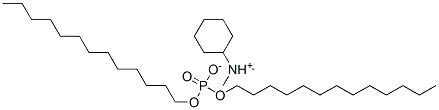 cyclohexyl(dimethyl)ammonium ditridecyl phosphate 结构式