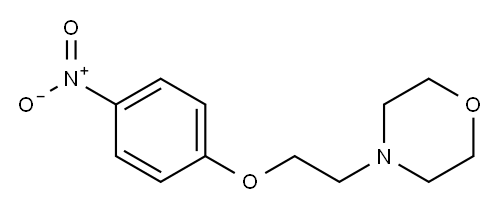4-(2-(4-硝基苯氧基)乙基)吗啉 结构式