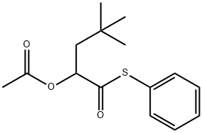 3,3-Dimethyl-1-[(phenylsulfanyl)carbonyl]butyl acetate 结构式