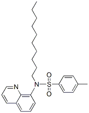 decyl-N-(8-quinolyl)-p-toluenesulphonamide 结构式