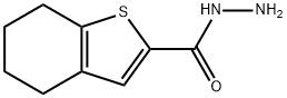 4,5,6,7-四氢-1-苯并噻吩-2-卡巴肼 结构式