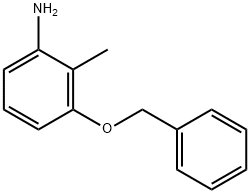 3-(苄氧基)-2-甲基苯胺 结构式