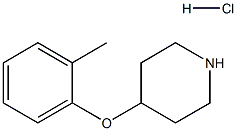 4-(2-METHYLPHENOXY)PIPERIDINE HYDROCHLORIDE 结构式