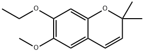 7 -乙氧基- 6 -甲氧基- 2,2 -二甲基苯并吡喃 结构式