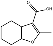 2-甲基-4,5,6,7-四氢-1-苯并呋喃-3-羧酸 结构式