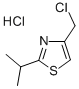 2-异丙基-4-氯甲基噻唑盐酸盐 结构式