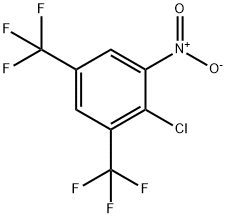 2-CHLORO-1-NITRO-3,5-BIS-TRIFLUOROMETHYL-BENZENE Struktur