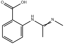 Benzoic acid, 2-[[1-(methylamino)ethylidene]amino]- (9CI) 结构式
