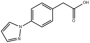 [4 - (1H - 吡唑 - 1 - 基)苯基]乙酸 结构式