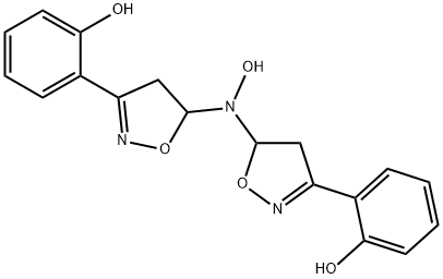 2,2'-[Hydroxyiminobis(4,5-dihydroisoxazole-5,3-diyl)]bisphenol 结构式