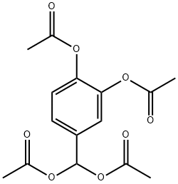 3,4-diacetoxybenzylidene diacetate 结构式