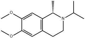 (1S)-6,7-Dimethoxy-1-methyl-2-(1-methylethyl)-1,2,3,4-tetrahydroisoquinoline 结构式